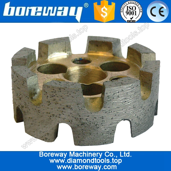 Continuous diamond stubbing grinding wheel
