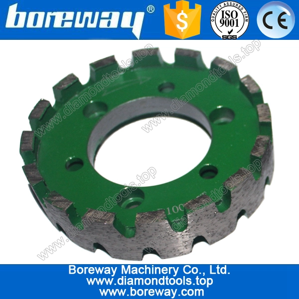 Continuous diamond stubbing grinding wheel