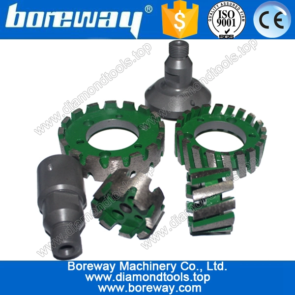 Continuous diamond stubbing grinding wheel