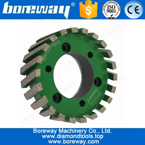 D100x40mmx50H सीएनसी मिलिंग व्हील स्टोन के लिए मानक स्टबिंग पहियों Sintering