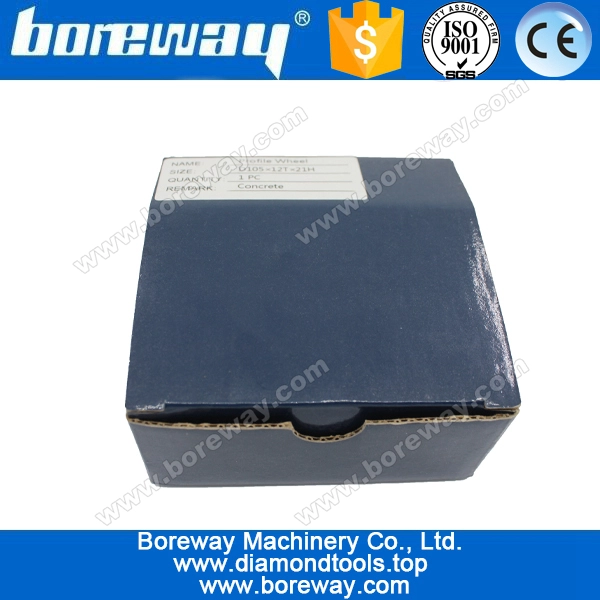 D105 * 12T * 16H segmentato di mole diamantate bordo smussatura concreti nemico, ruote smussatura concreti