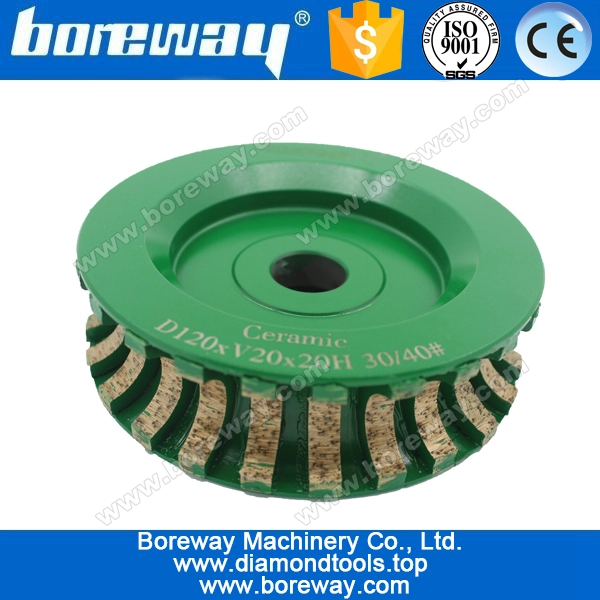 D120 * V20 * 20Hセラミック用のセグメント化されたダイヤモンドプロファイル研削ホイール