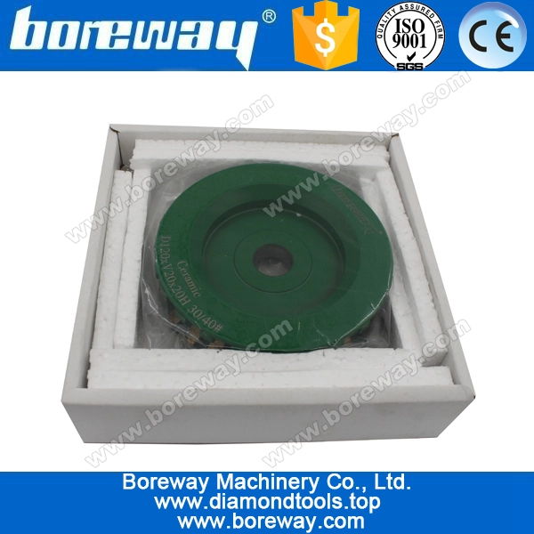 D120 * V20 * 20Hセラミック用のセグメント化されたダイヤモンドプロファイル研削ホイール