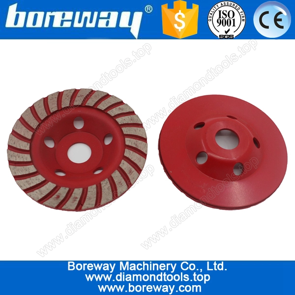 D125 * Copa diamante sinterizado segmento do ripple 22,23 mm rebolos para polimento de concreto