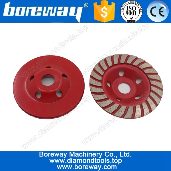 D125 * Copa diamante sinterizado segmento do ripple 22,23 mm rebolos para polimento de concreto