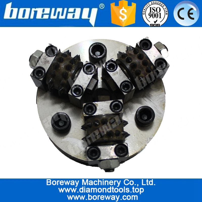 D125x3Tx30SxM16bush hammered finish concrete bush hammer roller bushing hammer