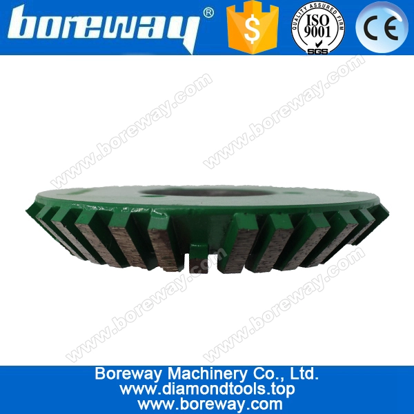 D130 * 50H * 45 ° segmentati mole diamantate smussatura per la pietra, mole diamantate smussatura per ceramica