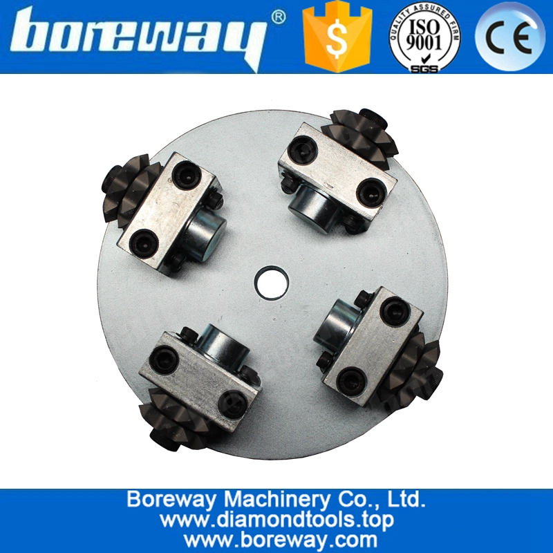 डी 150x4TxM14 डायमंड स्टार आकार बुश हथौड़ा कंक्रीट के लिए खत्म होता है