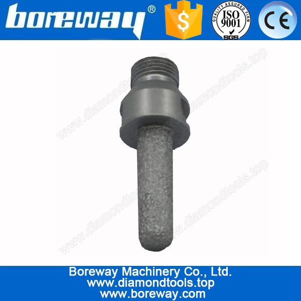 D15x50Tx1/2"G Vacuum Brazed Diamond Ball Shape Finger Bit For Granite And Marble In Mining Machinery