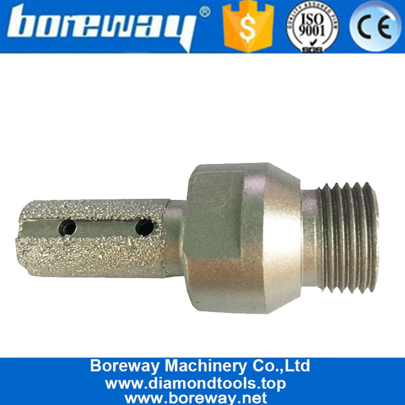 D16 * 30T * 1/2 "G 30/40 # Diamantvakuumgelöteter Grobfinger-Schleifkopf für die Arbeitsplatte