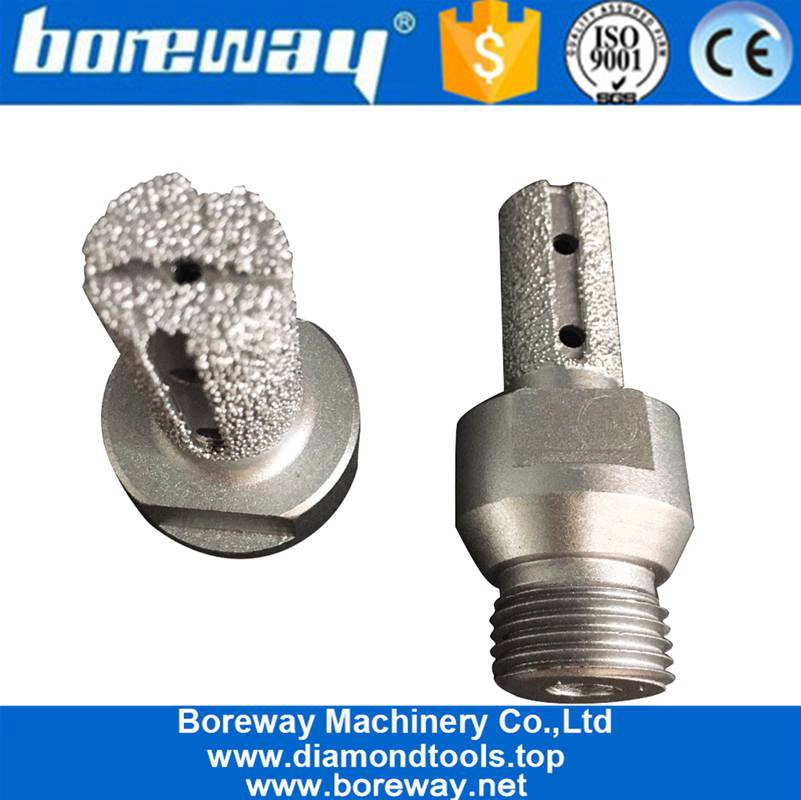 D16 * 30T * 1/2 "G 30/40 # Diamantvakuumgelöteter Grobfinger-Schleifkopf für die Arbeitsplatte