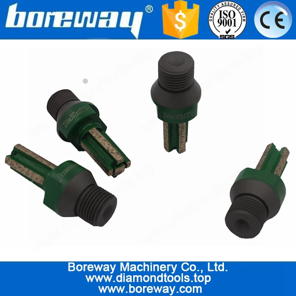 D16 * 30T * 1 / 2 "G 카운터 용 강도 세그먼트가있는 CNC 다이아몬드 핑거 밀링 커터