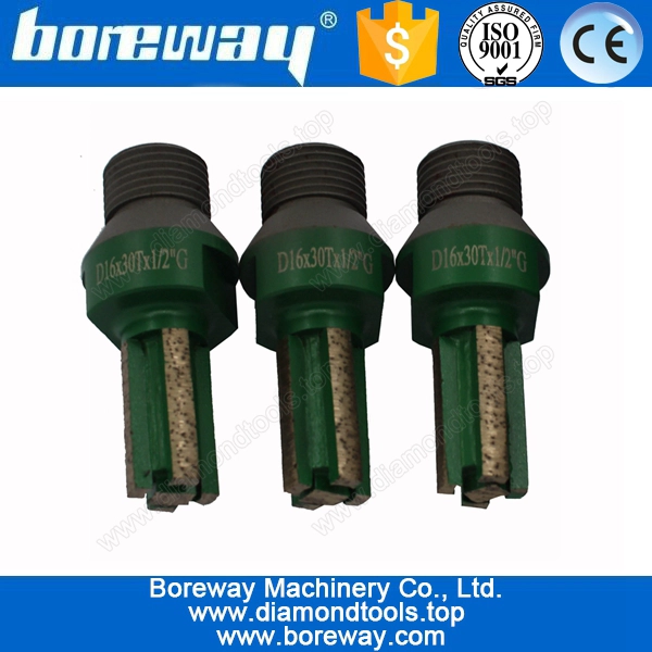 D16 * 30T * 1/2 "G Diamond Finger Bite per bacino di macinazione