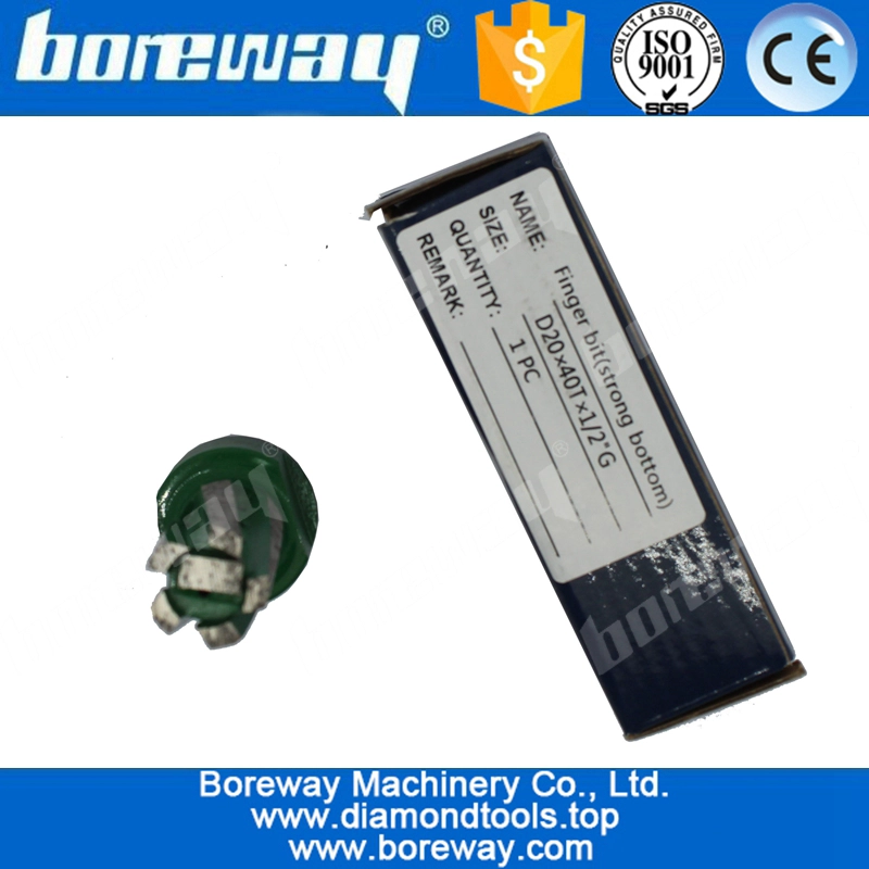 डी 20x40 टीएक्स 1/2 "जी डायमंड फिंगर ड्रिल बिट्स पीसिंग ब्लाइंड होल