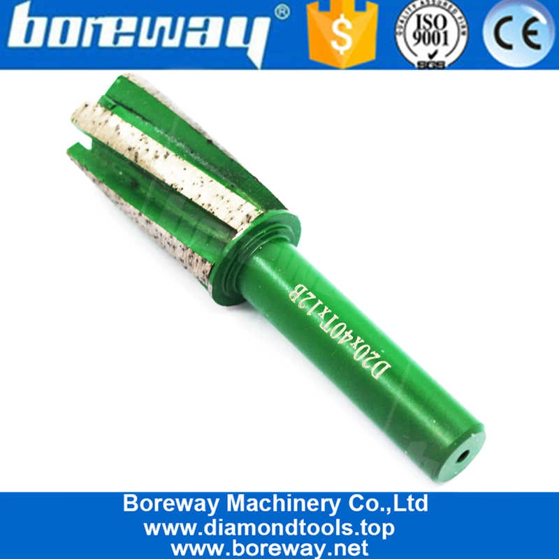 पीसने वाले निर्माता के लिए डी 20 एक्स 40 टीएक्स 12 बी स्टोन सीएनसी हीरा फिंगर बिट टूल