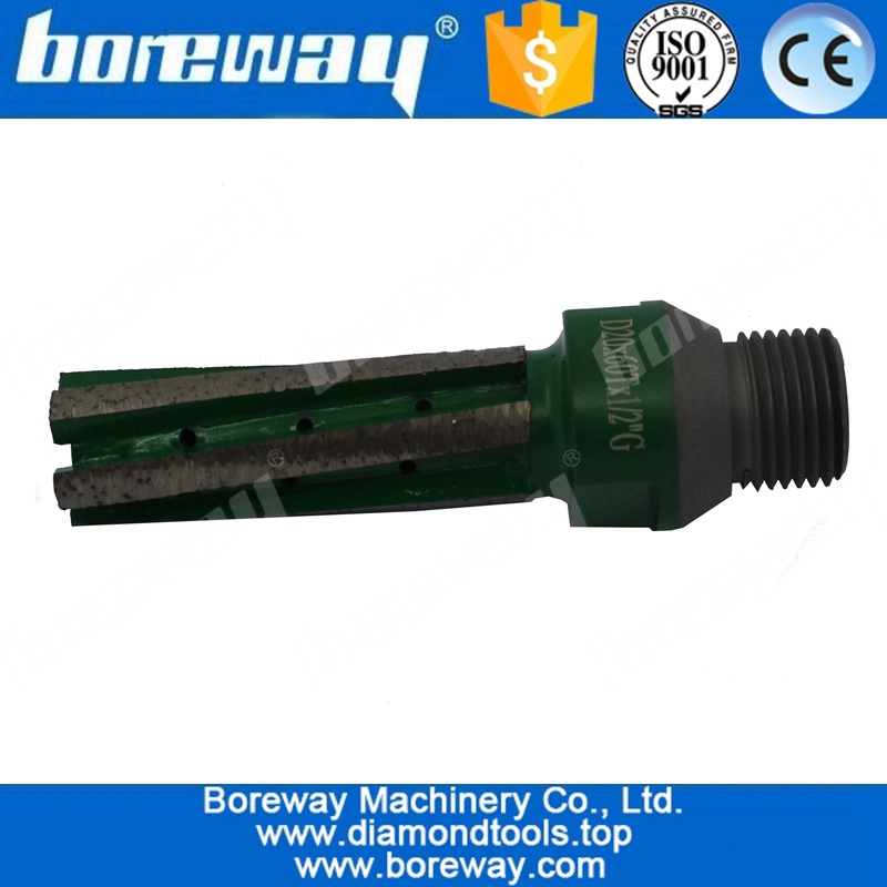 D20x60Tx1/2"G CNC Sinter Finger Bits For Processing Stone Slab