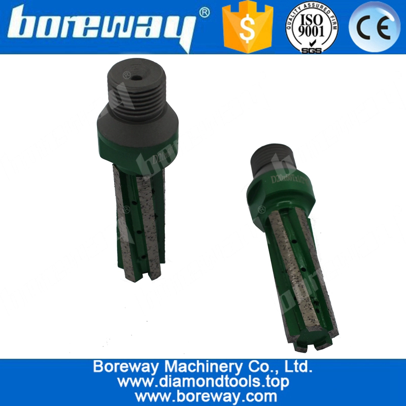 D20x60Tx1/2"G CNC Sinter Finger Bits For Processing Stone Slab