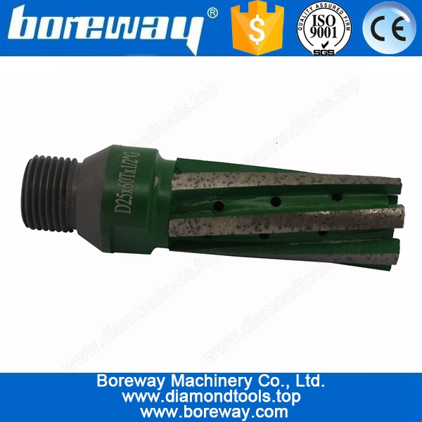 D25*60T*1/2"G Diamond Finger Drill Bit For Grinding Stone Basin