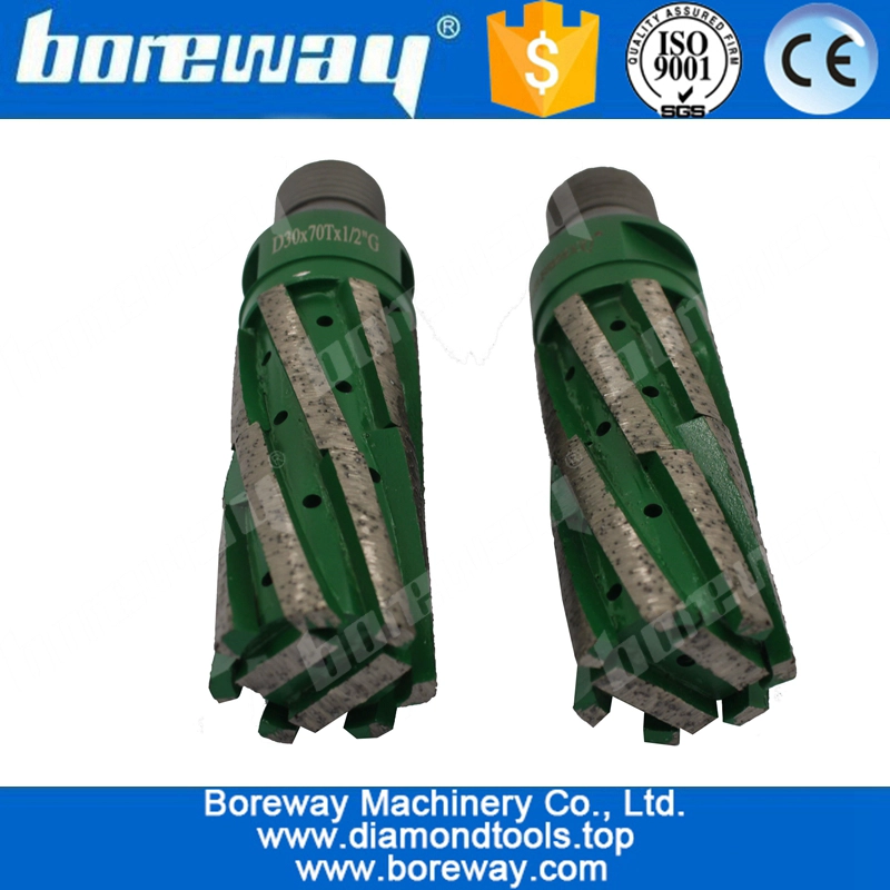 D30x70Tx1/2"G Diamond Routers Finger Bits For Granite