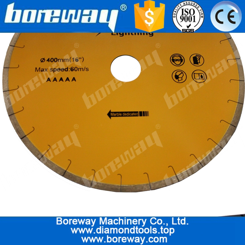 D400x10x3.2x50mm Diamond Saw Blade To Cut Marble With Fish Hook Segment