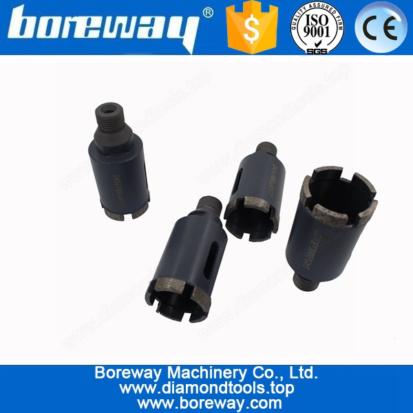 पत्थर के लिए डी 45 * 100 एल * आर 1/2 "जी हीरा कोरिंग ड्रिलर बिट