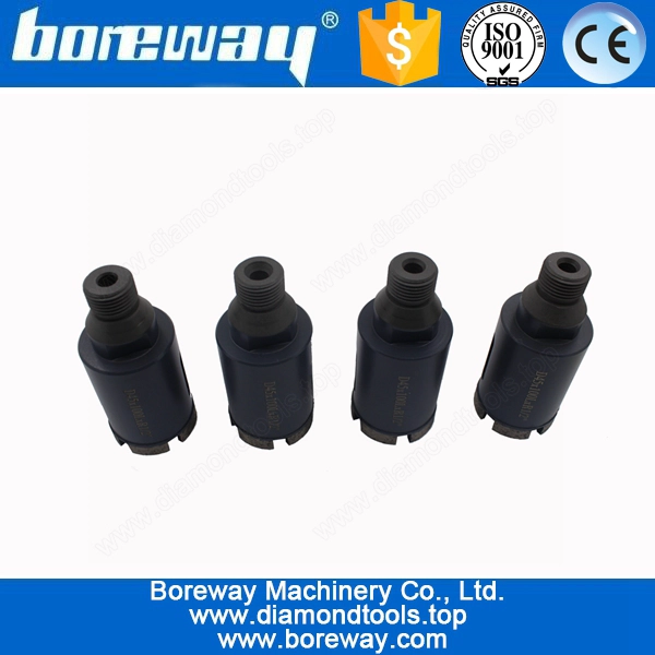 पत्थर के लिए डी 45 * 100 एल * आर 1/2 "जी हीरा कोरिंग ड्रिलर बिट