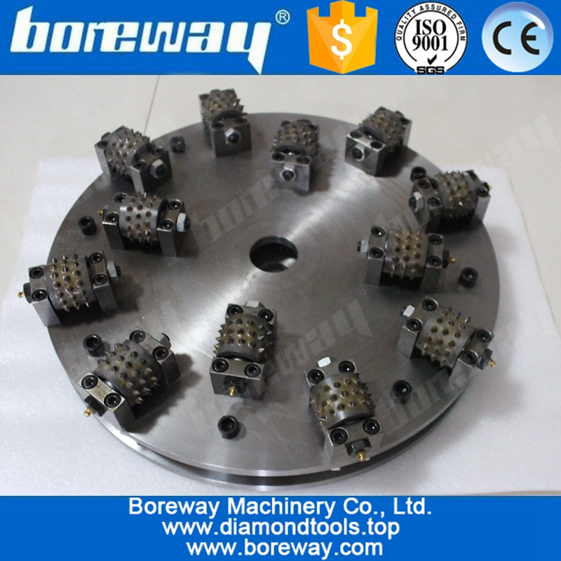 D480x12Tx45sダイヤモンドブッシュハンマーストーンテクスチャー