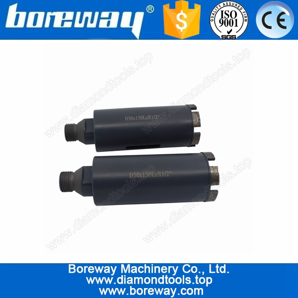 D50*150L*1/2"G CNC Drill Machine For Stone,Granite Diamond Core Drill Bits