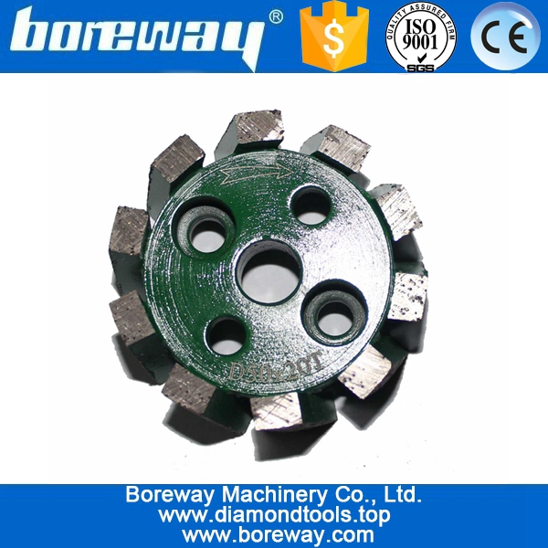 डी 50 * 20 टी * 10 एच स्टोन काउंटरटॉप के लिए डायमंड गेजिंग स्टबिंग व्हील्स