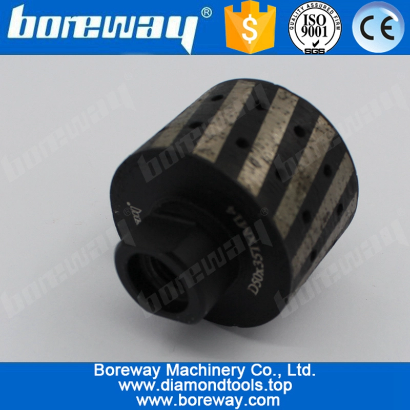 D50x35TxM14 Tolerance Diamond Drum Wheels For Grinding Counter Top