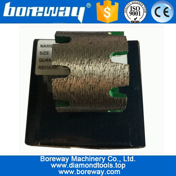 ग्रेनाइट स्लैब के लिए D50x40Tx10H सतत हेवी ड्यूटी गेजिंग व्हील