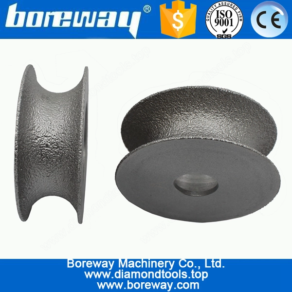 D75x20Tx20Hガラスの半円形研削用真空ろう接ホイール