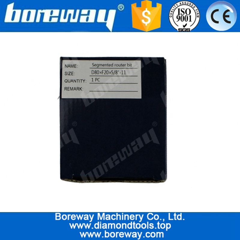 D80 * F20 * 5/8 "-11ポータブルマシン用ソリッドサーフェスルータビット