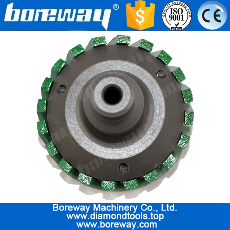 एडाप्टर के साथ डी 86 * 30 टी * 50 एच हीरा भारी ड्यूटी स्टबिंग व्हील