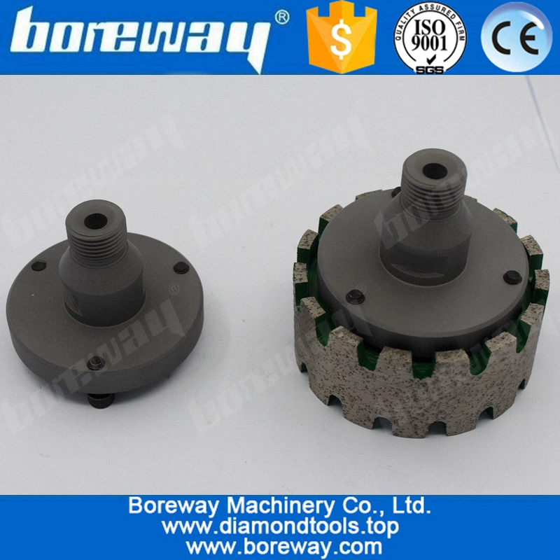 D90 * 40T * 50H disco continuo con disco diamantato con adattatore