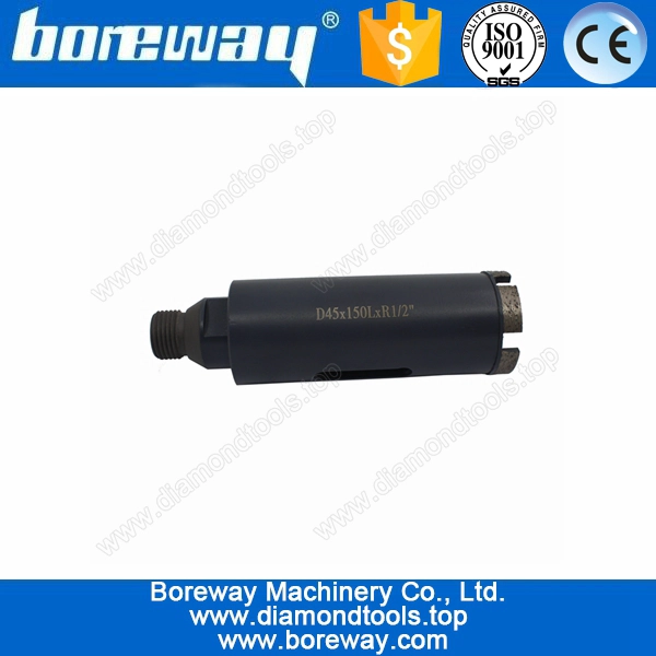 45 मिमी हीरे की कोर ड्रिल, गीला डायमंड कोर ड्रिल