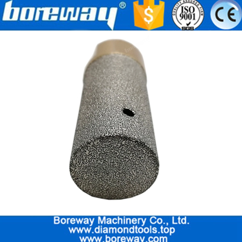 Dia. Punte a diamante diamantate CNC in pietra brasata sottovuoto da 25 mm con filettatura M14 con fresa diamantata