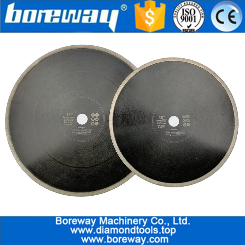 Diam. 300 mm o 350 mm a caldo continuo pressa diamantata a disco sega all'ingrosso disco da taglio in porcellana piastrelle in ceramica lama di sega