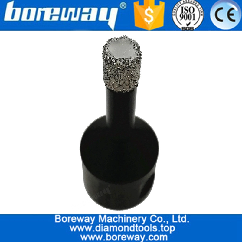 Dia.8mm真空ろう付けダイヤモンドドライドリルビット5 / 8-11接続用磁器タイル御影石石積みレンガ