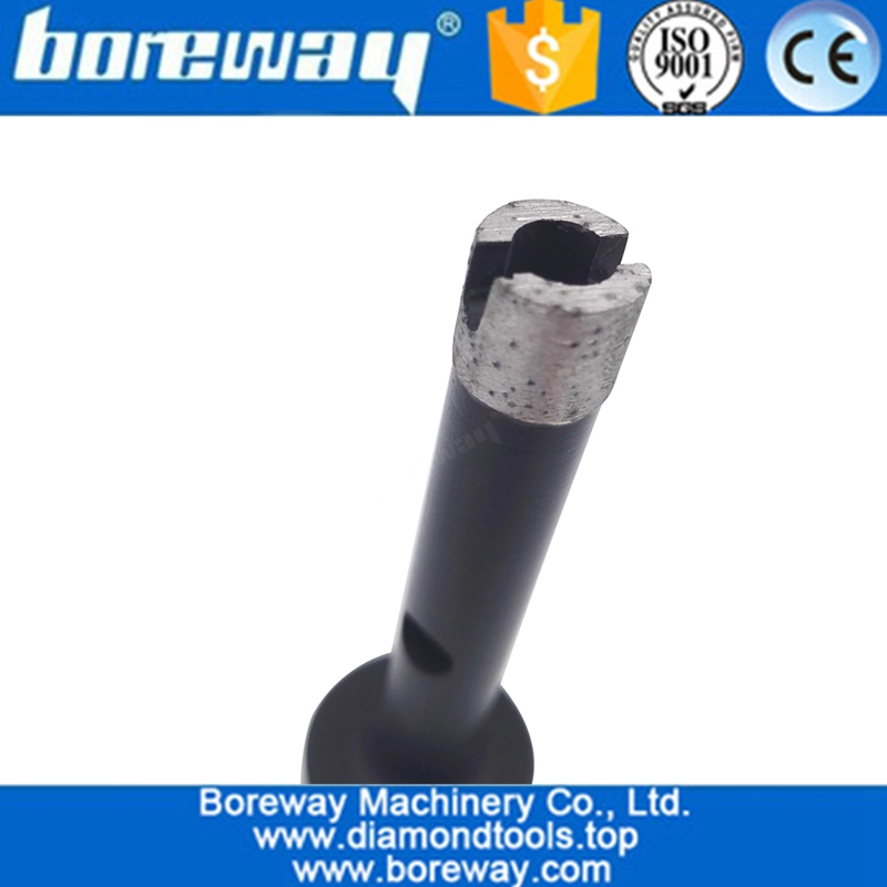 व्यास 12 मिमी गीला ड्रिलिंग लेजर वेल्डेड डायमंड कोर बिट्स 5 / 8-11 धागे के साथ