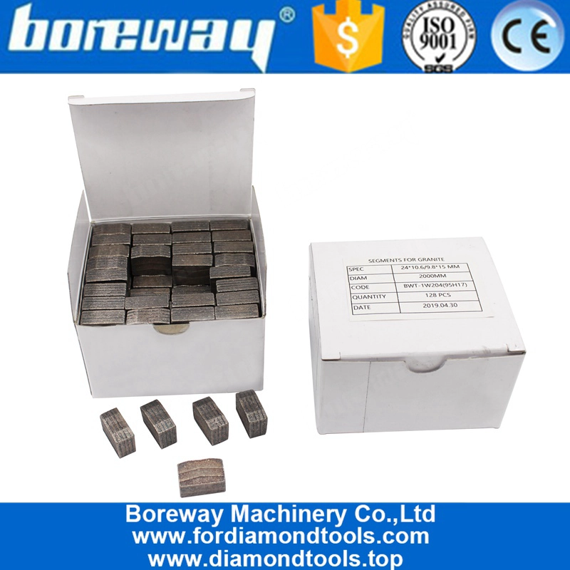 Diametro 2000mm Segmento in granito diamantato a lama singola con taglio a umido per mercato indiano