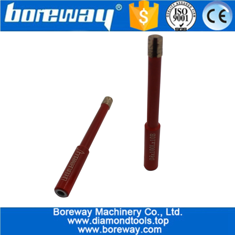 直径8ミリメートルセラミックドリルビット湿式ダイヤモンド掘削ツールタイル用