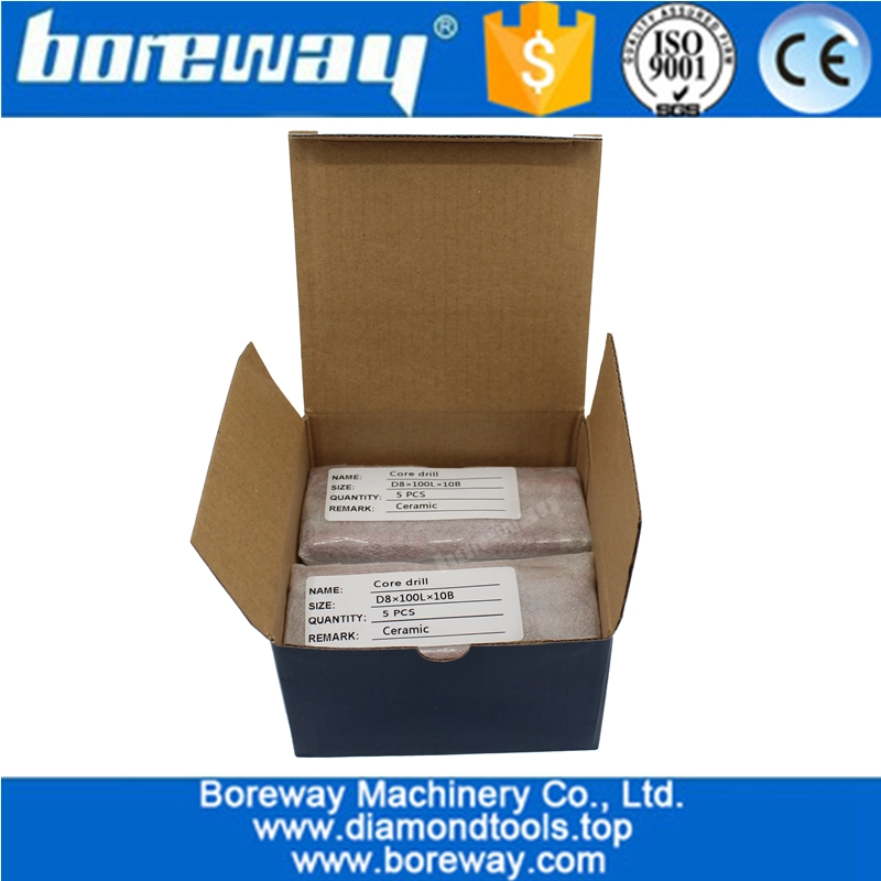 直径8ミリメートルセラミックドリルビット湿式ダイヤモンド掘削ツールタイル用