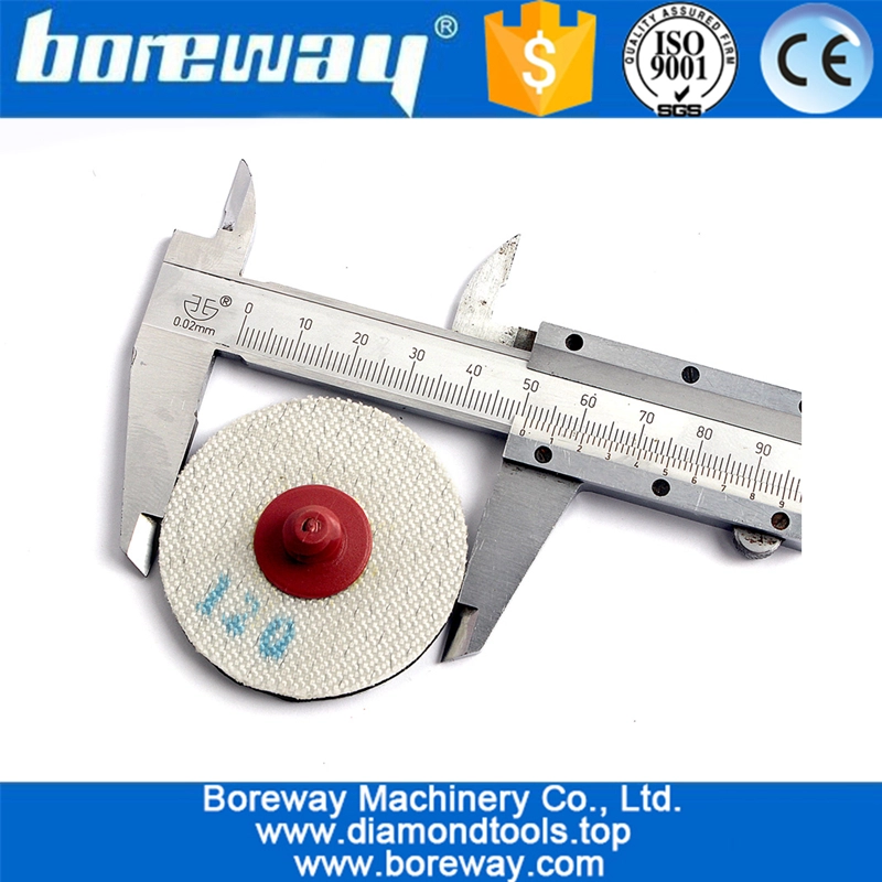 ग्लास सिरेमिक सिलिकॉन स्टोन पीस के लिए डायमंड 50 मिमी रोलोक लचीले डायमंड डिस्क रोल लॉक सैंडिंग डिस्क