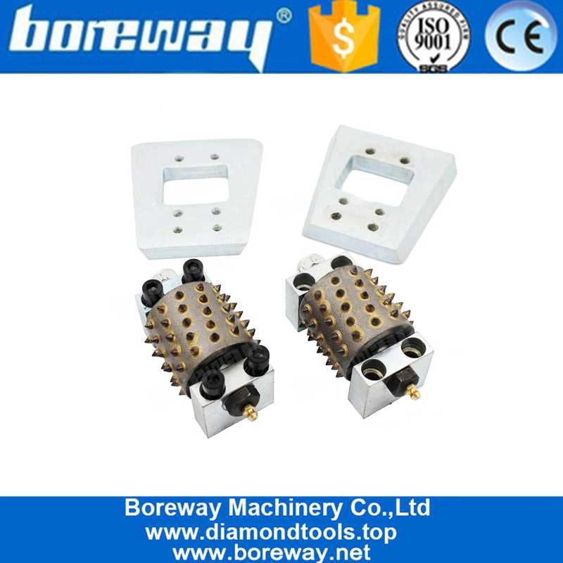 Diamond 60 Pins Frankfurt Bush Hammer Roller With Support