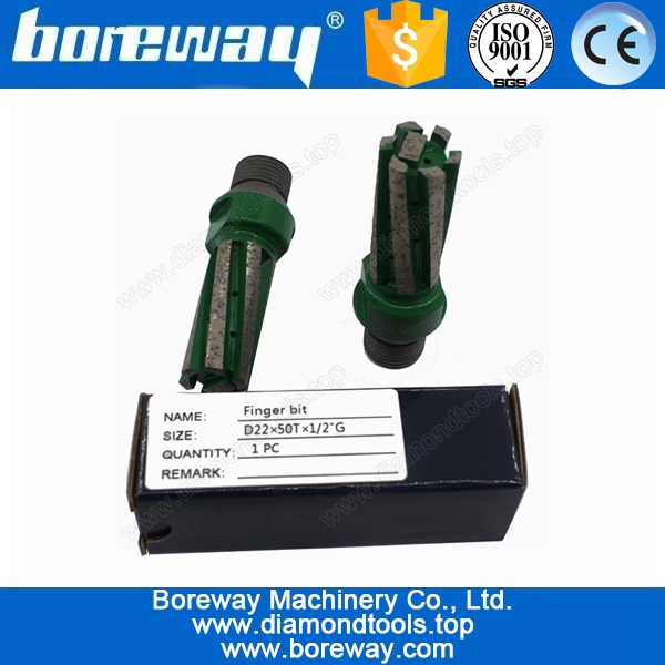 डायमंड फिंगर Countertop D22 * 50T * के लिए नीचे सेगमेंट मिलिंग कटर 1/2 "जी