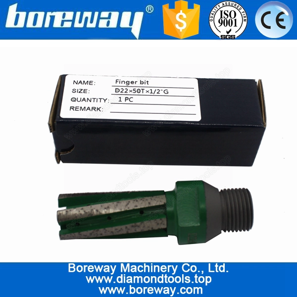 डायमंड फिंगर Countertop D22 * 50T * के लिए नीचे सेगमेंट मिलिंग कटर 1/2 "जी