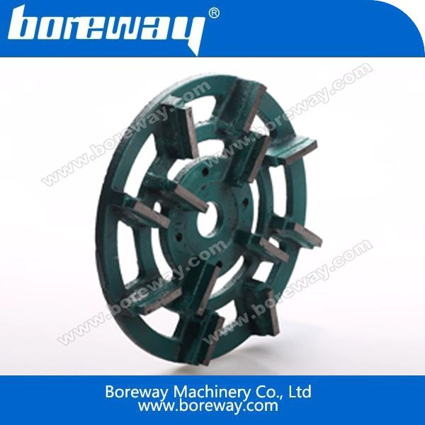 Diamond Round Metal Grinding Plate For Concrete Floor