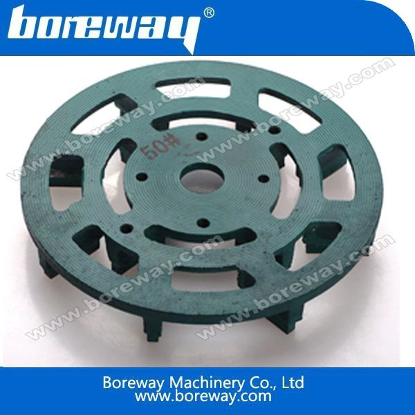 Diamond Round Metal Grinding Plate For Concrete Floor