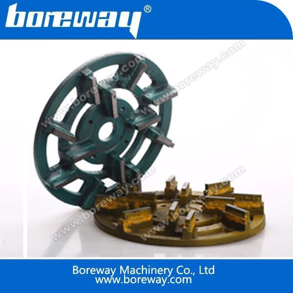 Diamond Round Metal Grinding Plate For Concrete Floor